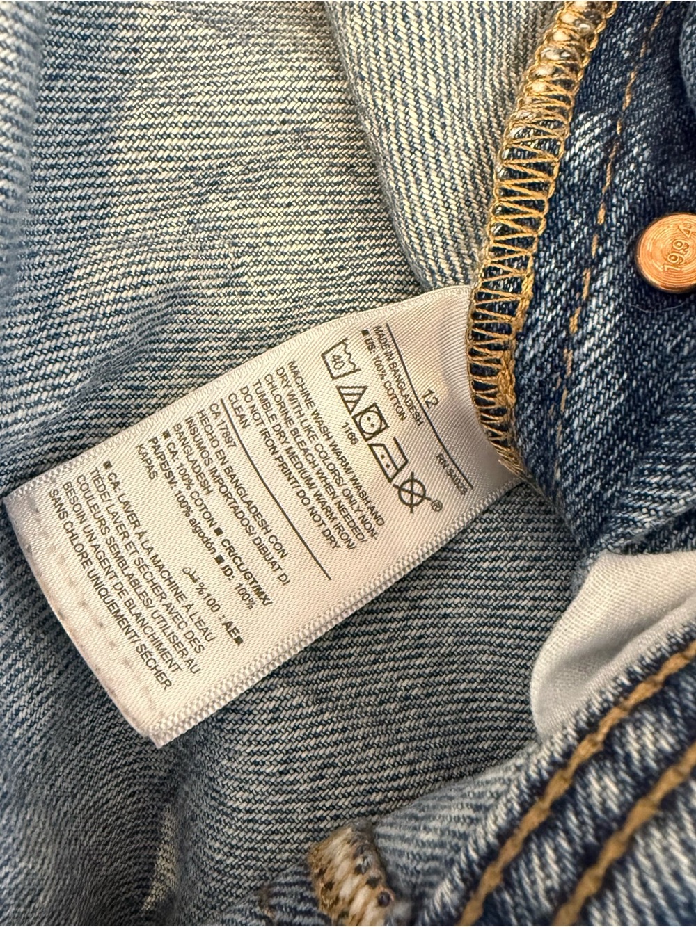 Old Navy Overalls -Classic Blue Denim Overalls for Women - Blue - Picture 5 of 7